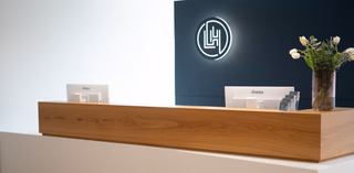 Photo of a modern dental practice reception